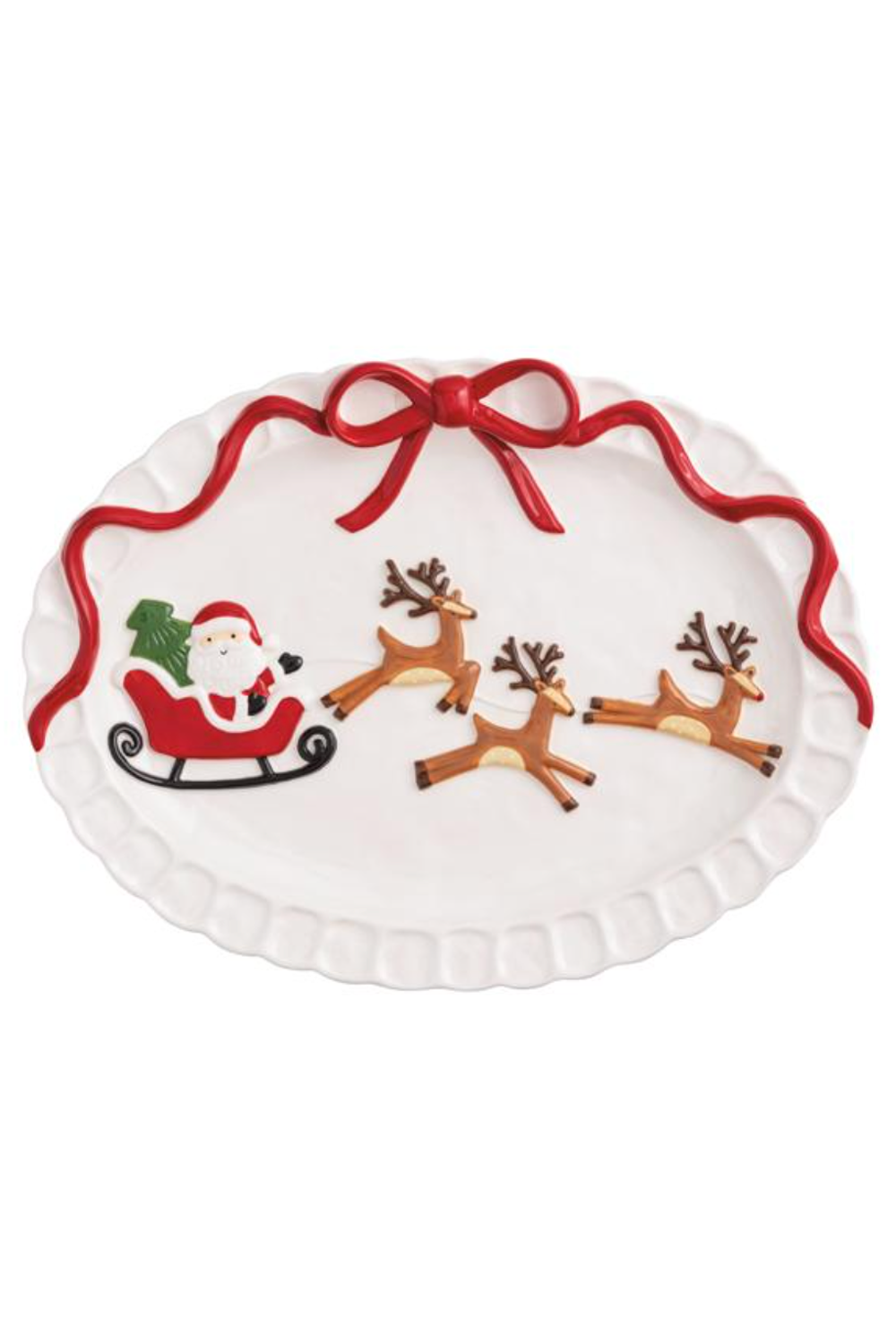 Santa Sleigh Design Platter