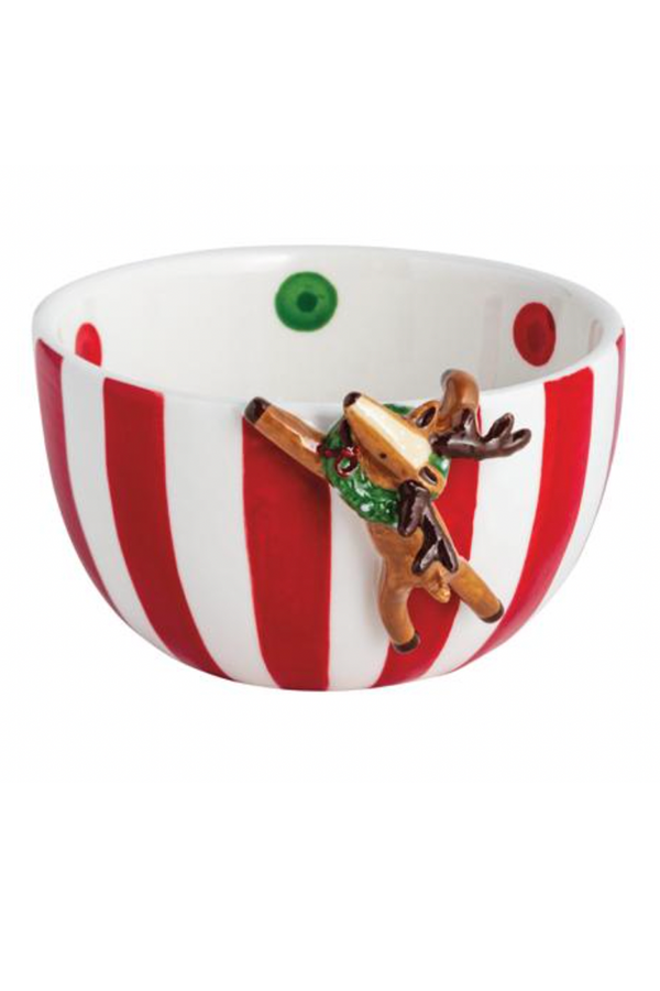 Christmas Icon Hanging Candy Tidbit Bowl - Reindeer