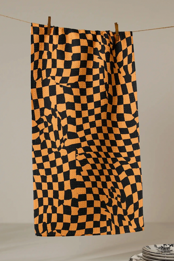 Geometry Bar Towel - Glitchy Check