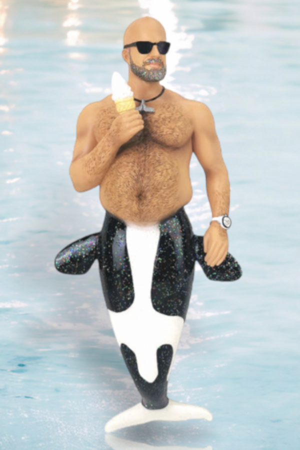 DCD Mermaid Ornament - Beached Whale