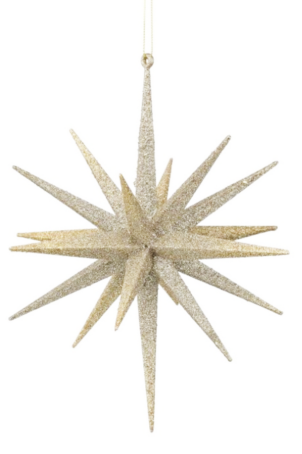 Funky Ornament - Champagne Color Starburst