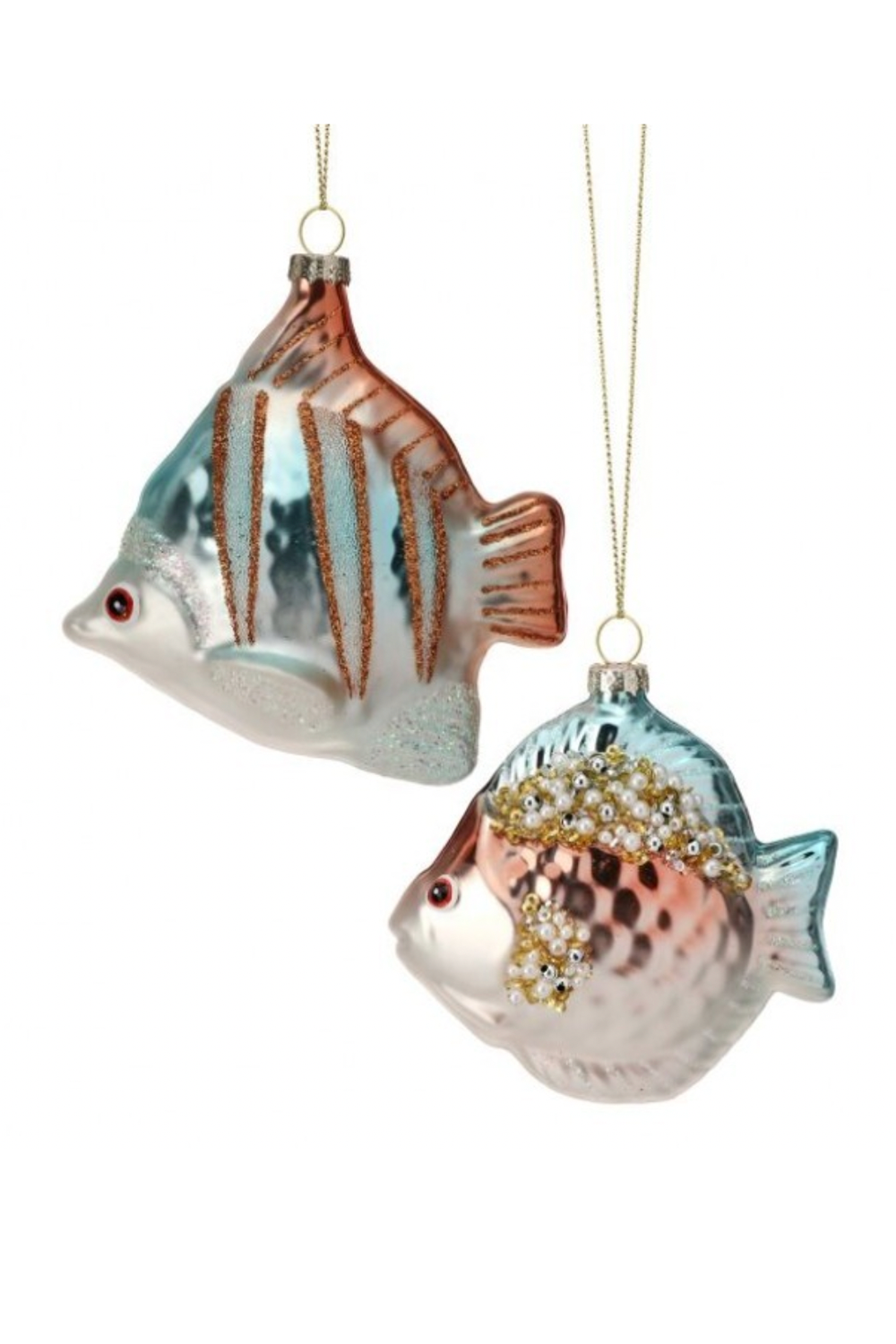 Glass Ornament - Pearl Angelfish