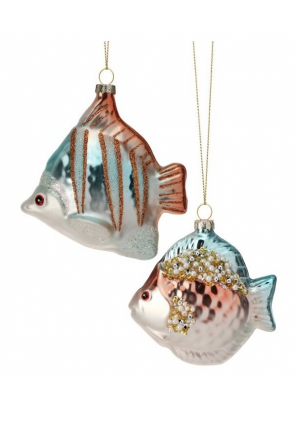 Glass Ornament - Pearl Angelfish