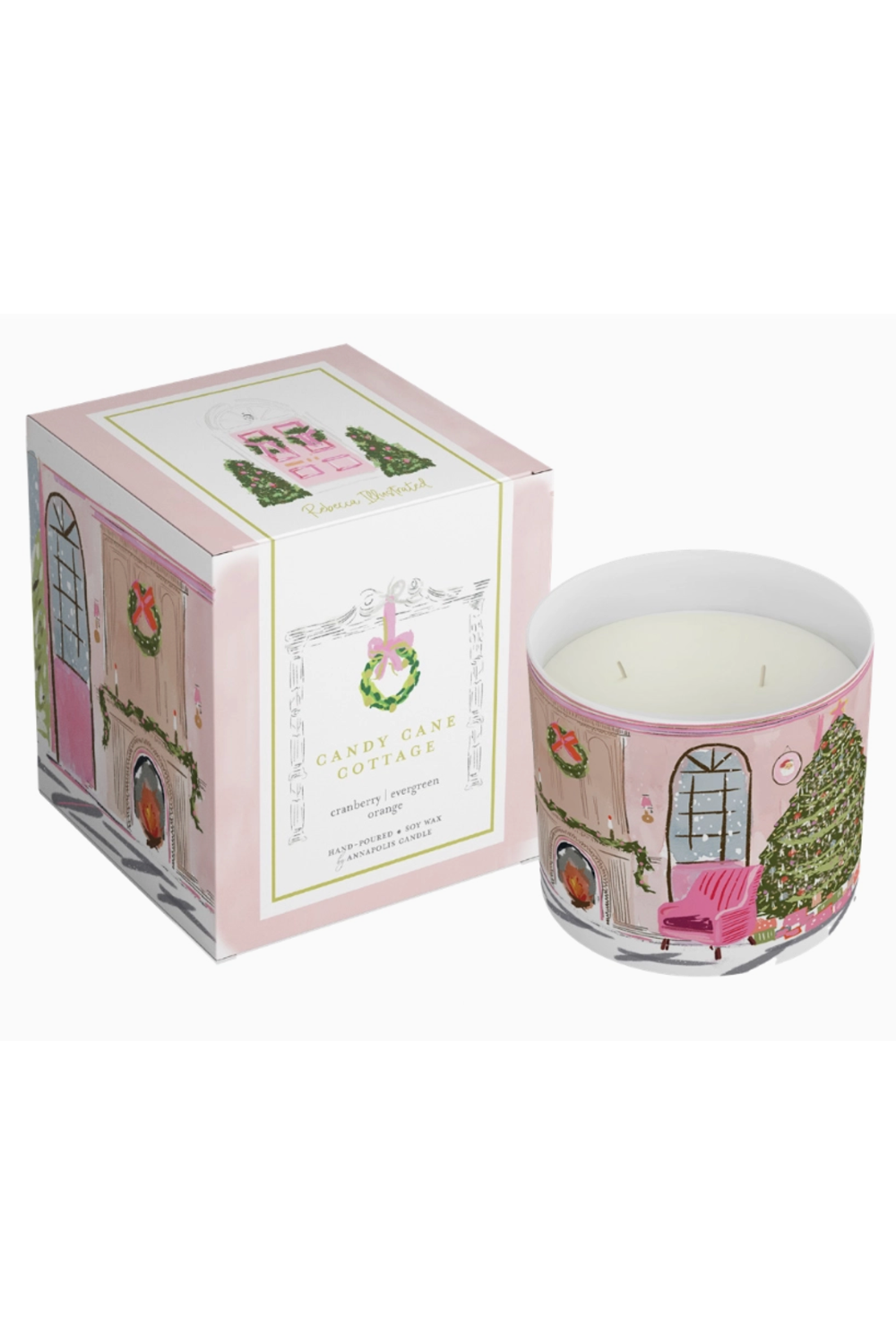 2 Wick Boxed Annapolis Candle - Candy Cane Cottage