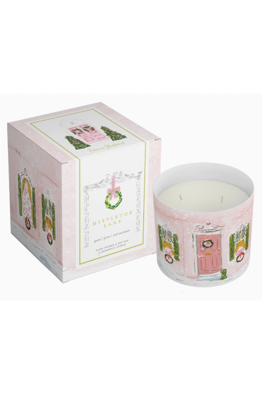 2 Wick Boxed Annapolis Candle - Mistletoe Lane
