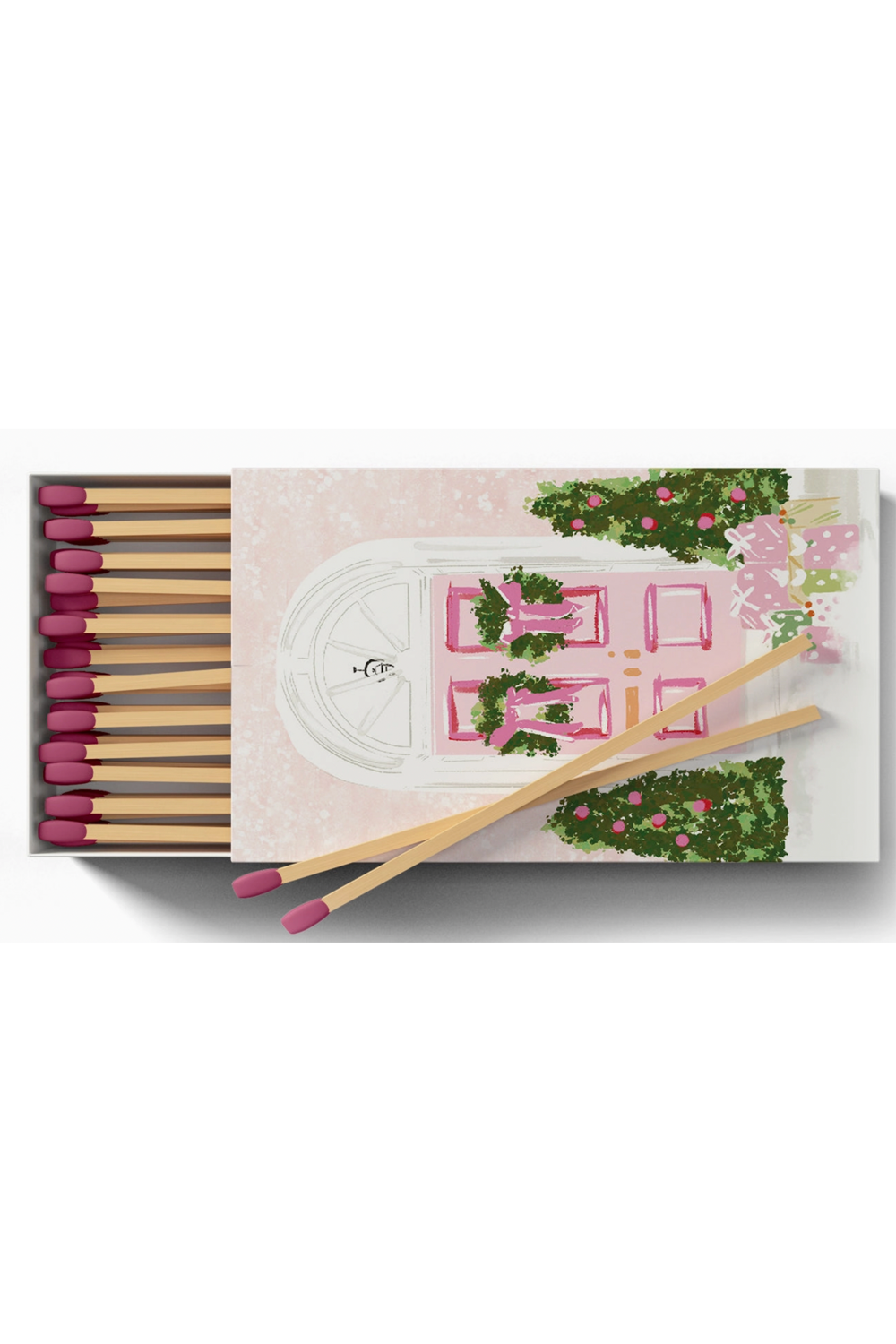 Holiday Boxed Matches - Candy Cane Cottage