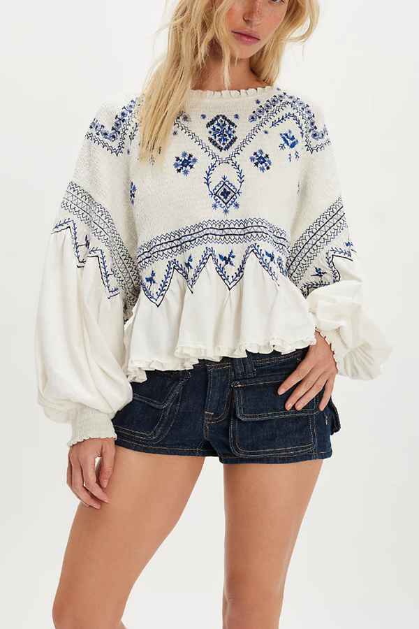 FP Holly Knit Top - Eggnog