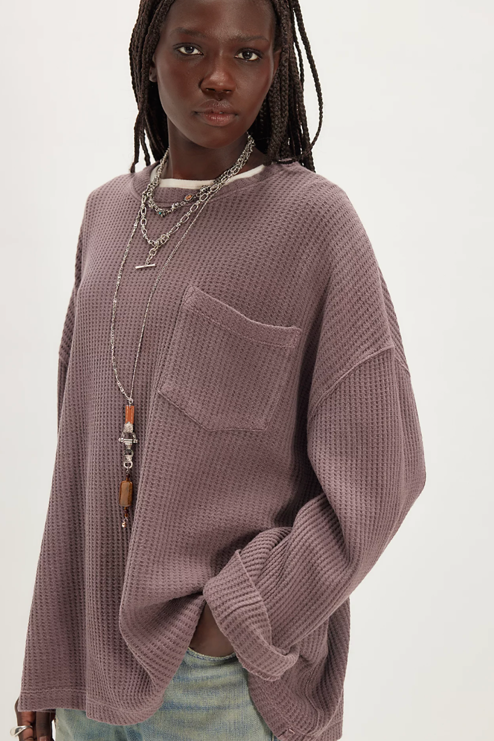 FP Dawson Pocket Thermal Top - Chocolate Grape