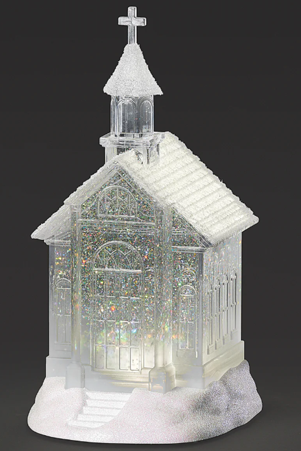 Lighted Confetti Lites Swirl Church