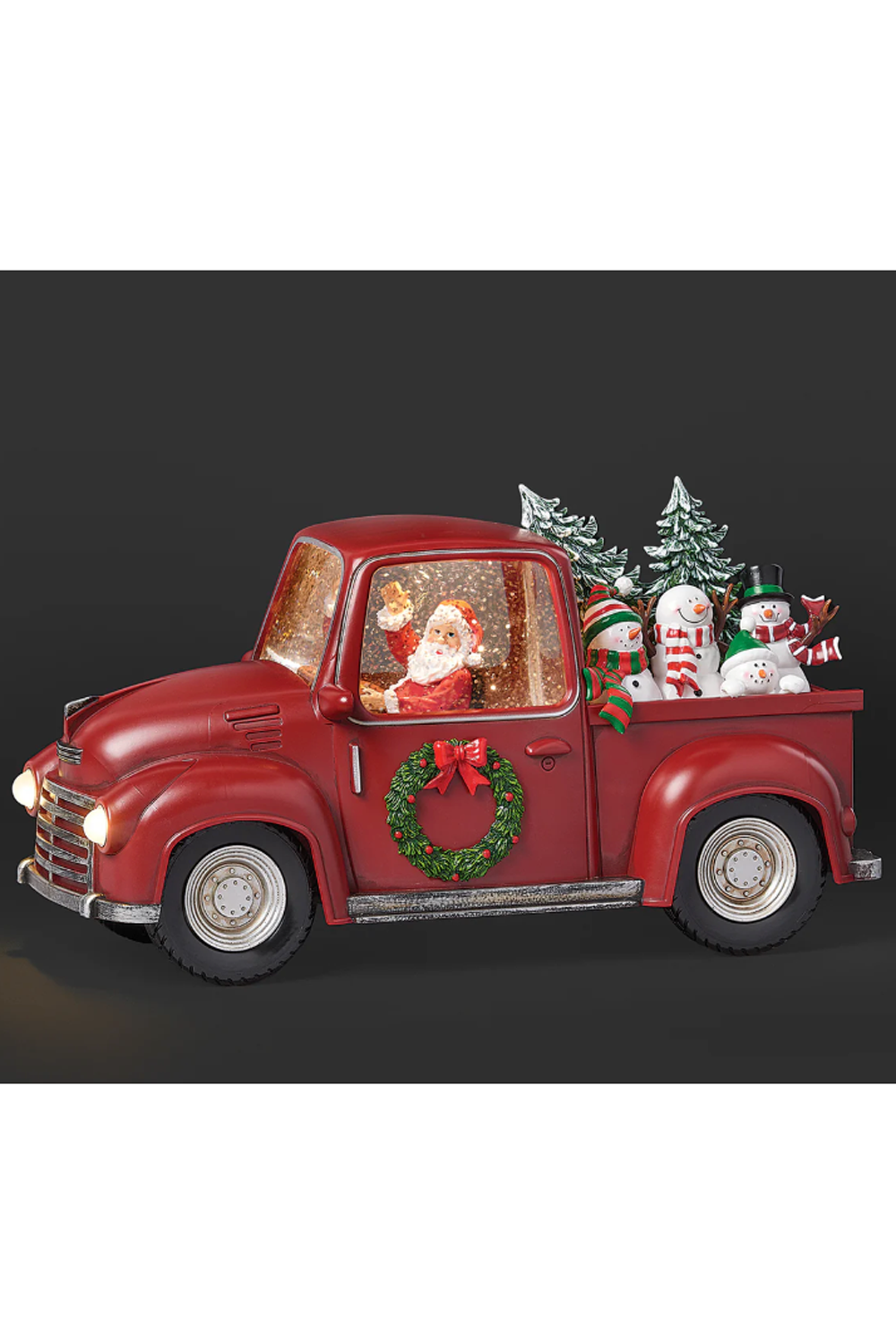 Lighted Truck with Snowmen