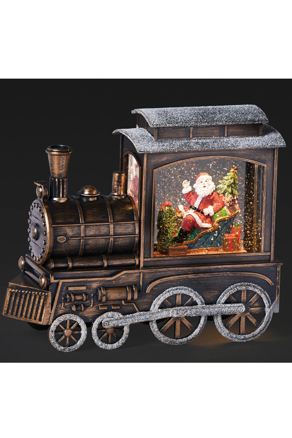 Lighted Dark Swirl Train