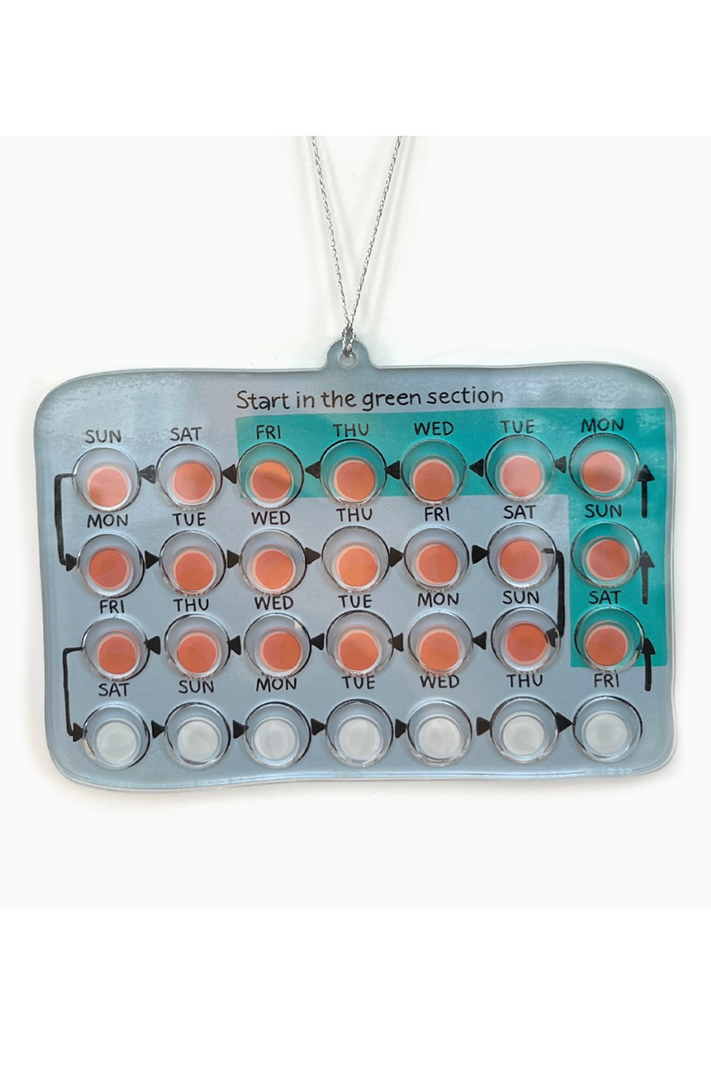 Acrylic Ornament - Birth Control Pills