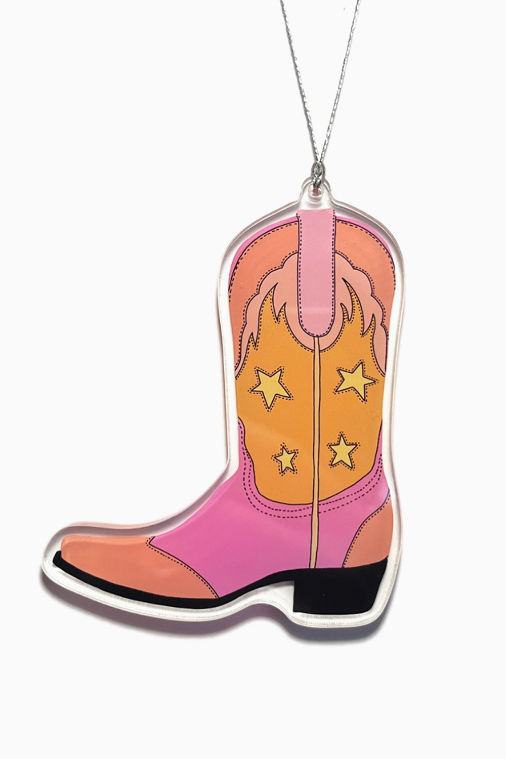 Acrylic Ornament - Cowgirl Boot