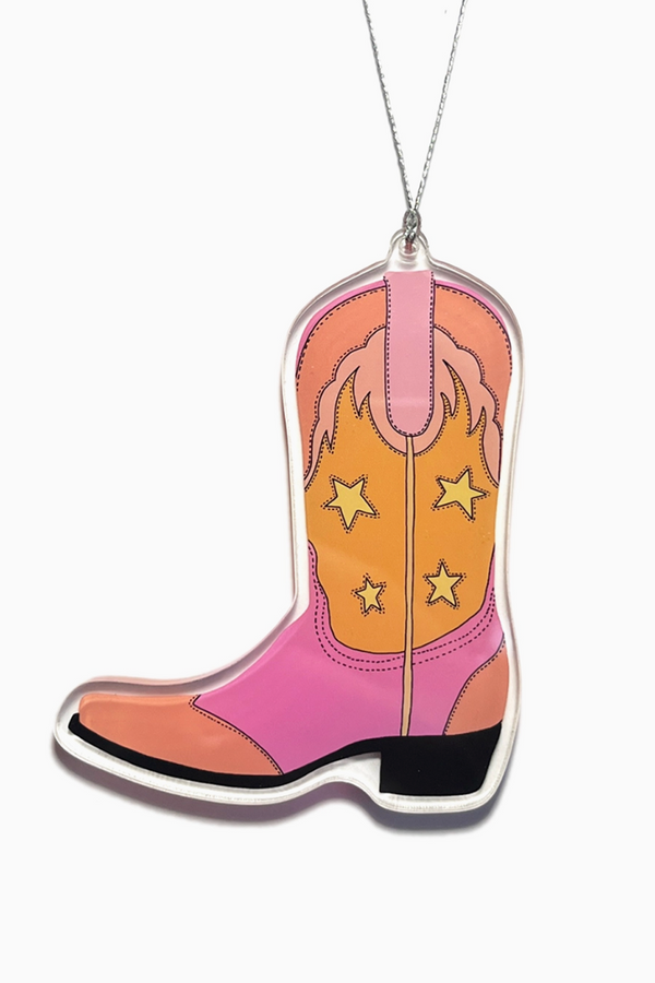 Acrylic Ornament - Cowgirl Boot