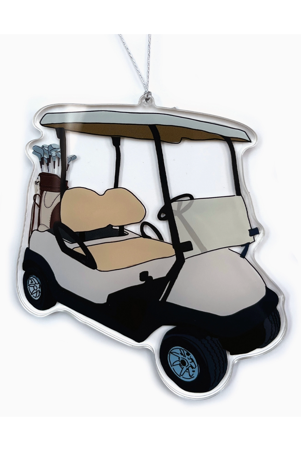 Acrylic Ornament - Golf Cart