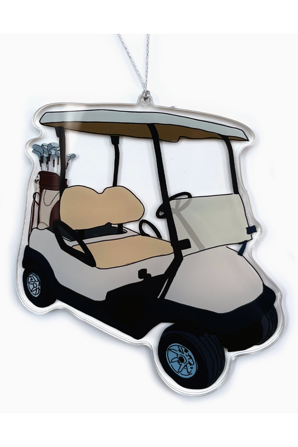 Acrylic Ornament - Golf Cart