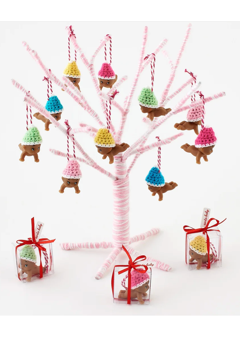 Funky Ornament - Colorful Santa Baby