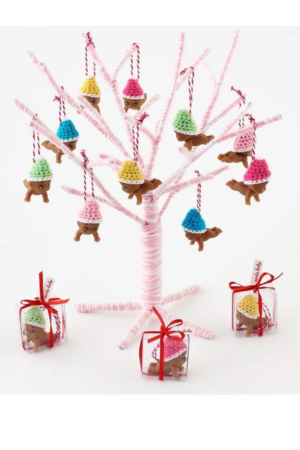 Funky Ornament - Colorful Santa Baby