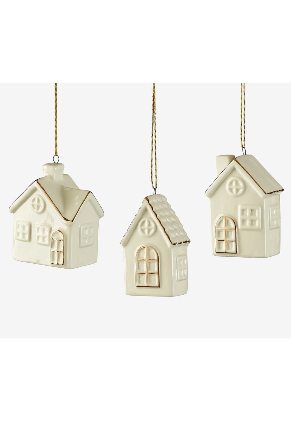 Ceramic Ornament - Glazed White