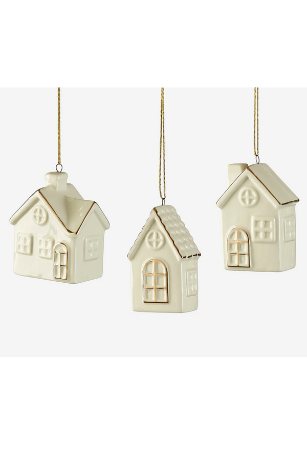 Ceramic Ornament - Glazed White