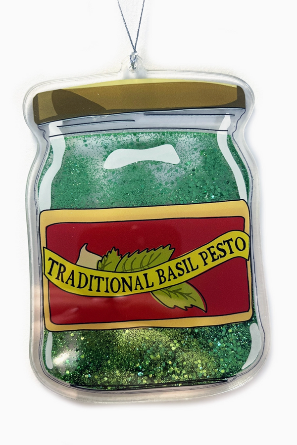 Acrylic Ornament - Pesto Jar