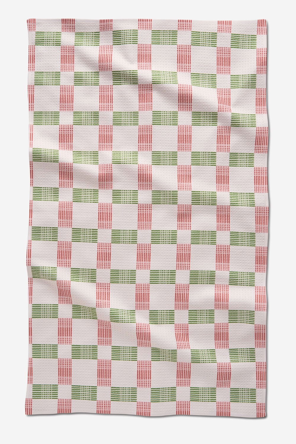 Geometry Kitchen Tea Towel - Be Merry Plaid