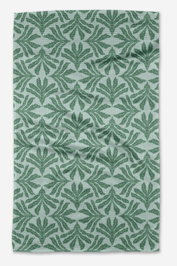 Geometry Kitchen Tea Towel - Ethereal Seaweeds