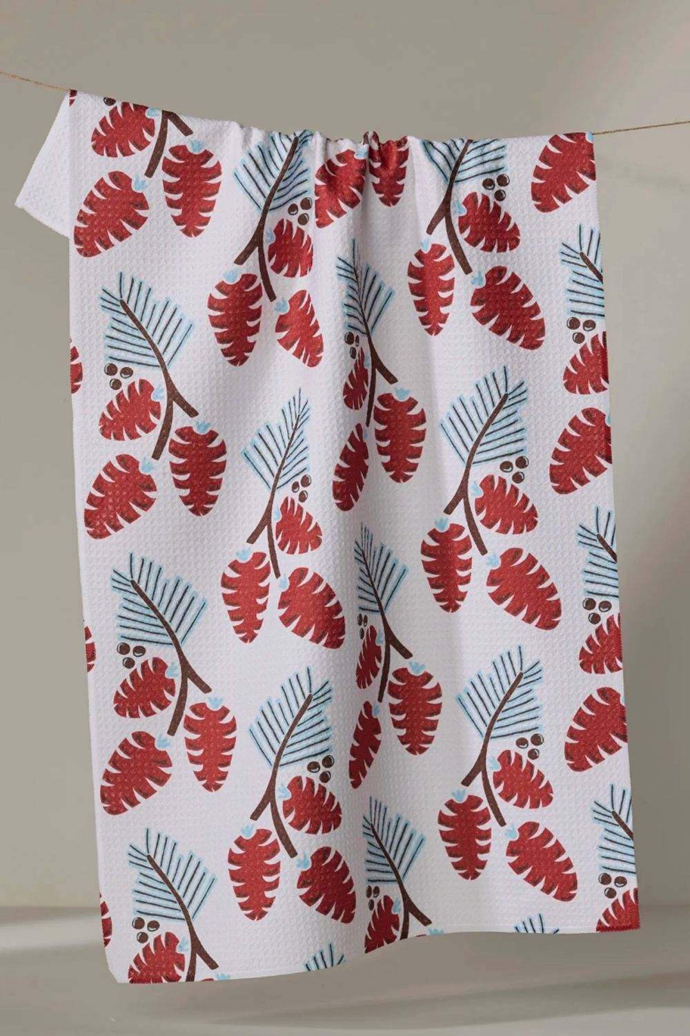 Geometry Kitchen Tea Towel - Winter Forage