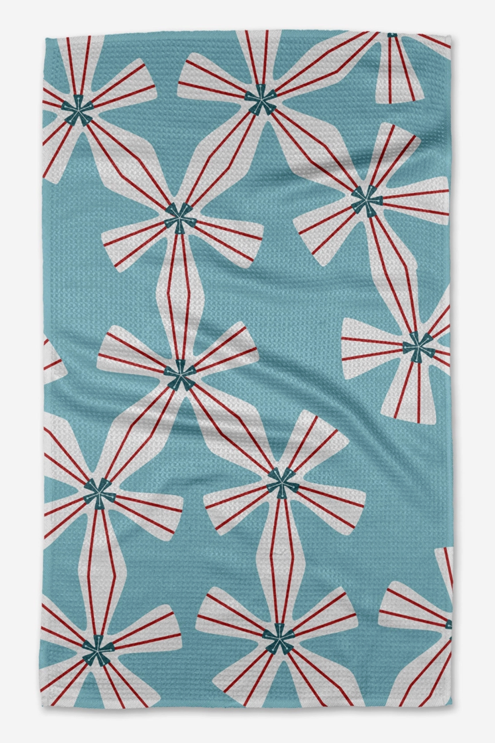 Geometry Kitchen Tea Towel - Winter Snowflake