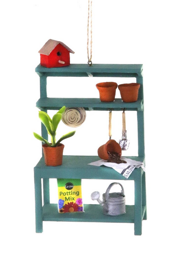 Wooden Ornament - Potting Bench