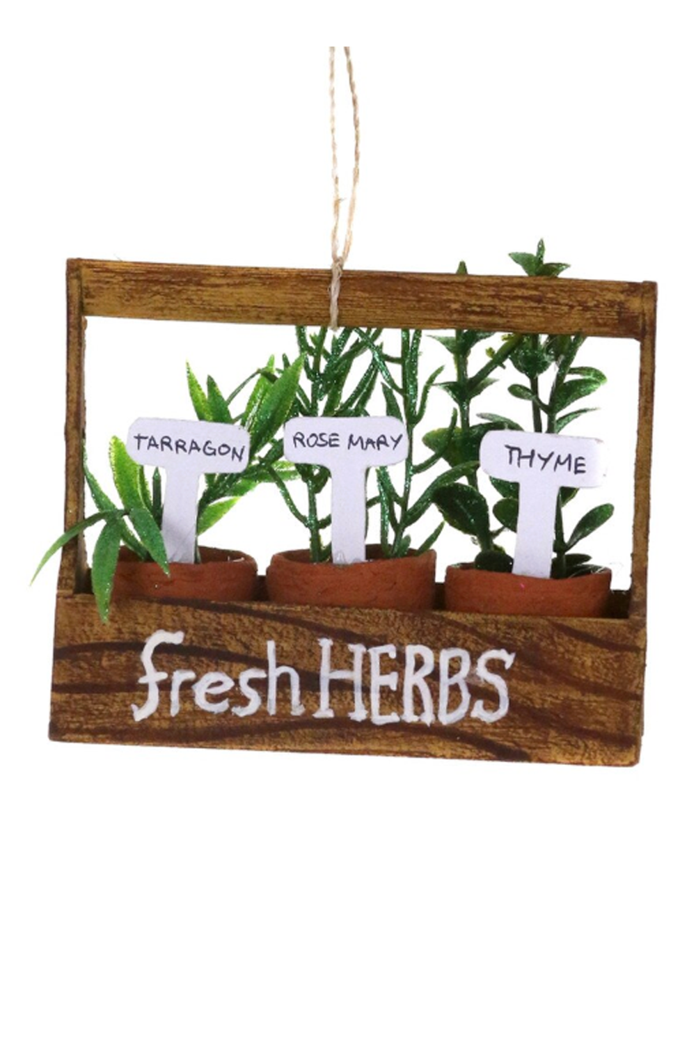 Funky Ornament - Crated Herb Garden