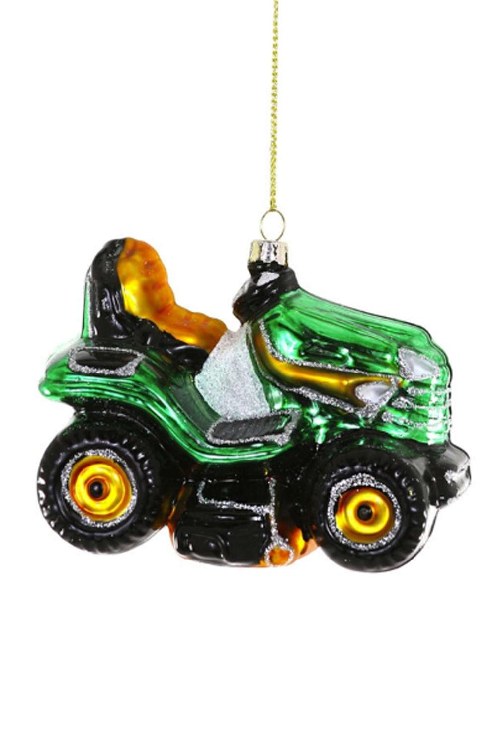 Glass Ornament - Riding Lawn Mower