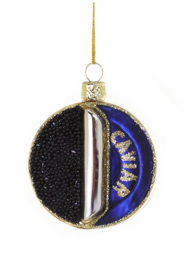 Glass Ornament - Caviar Tin