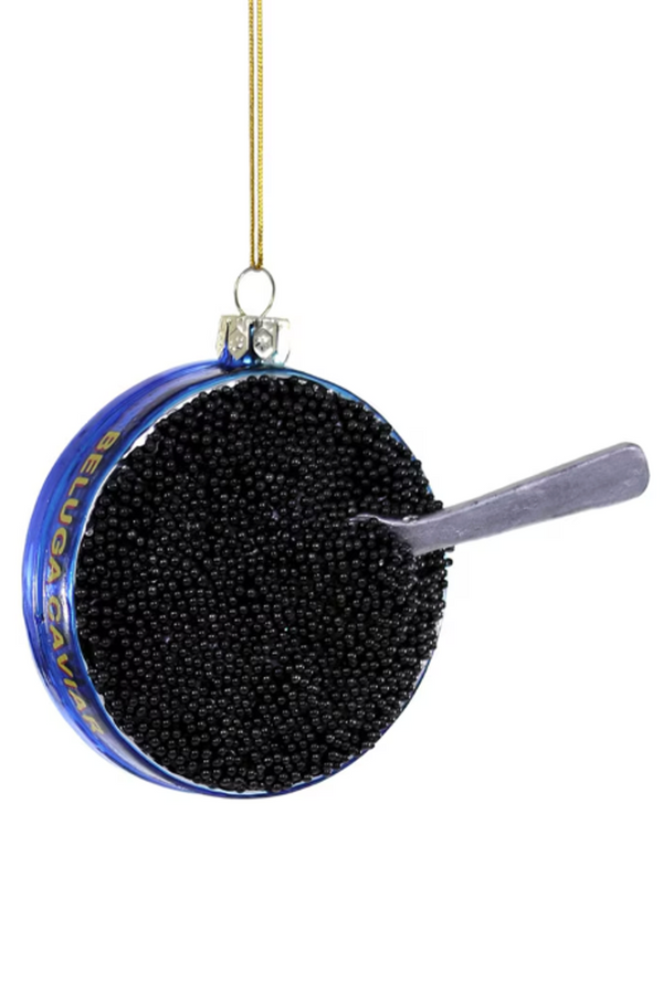 Glass Ornament - Beluga Caviar