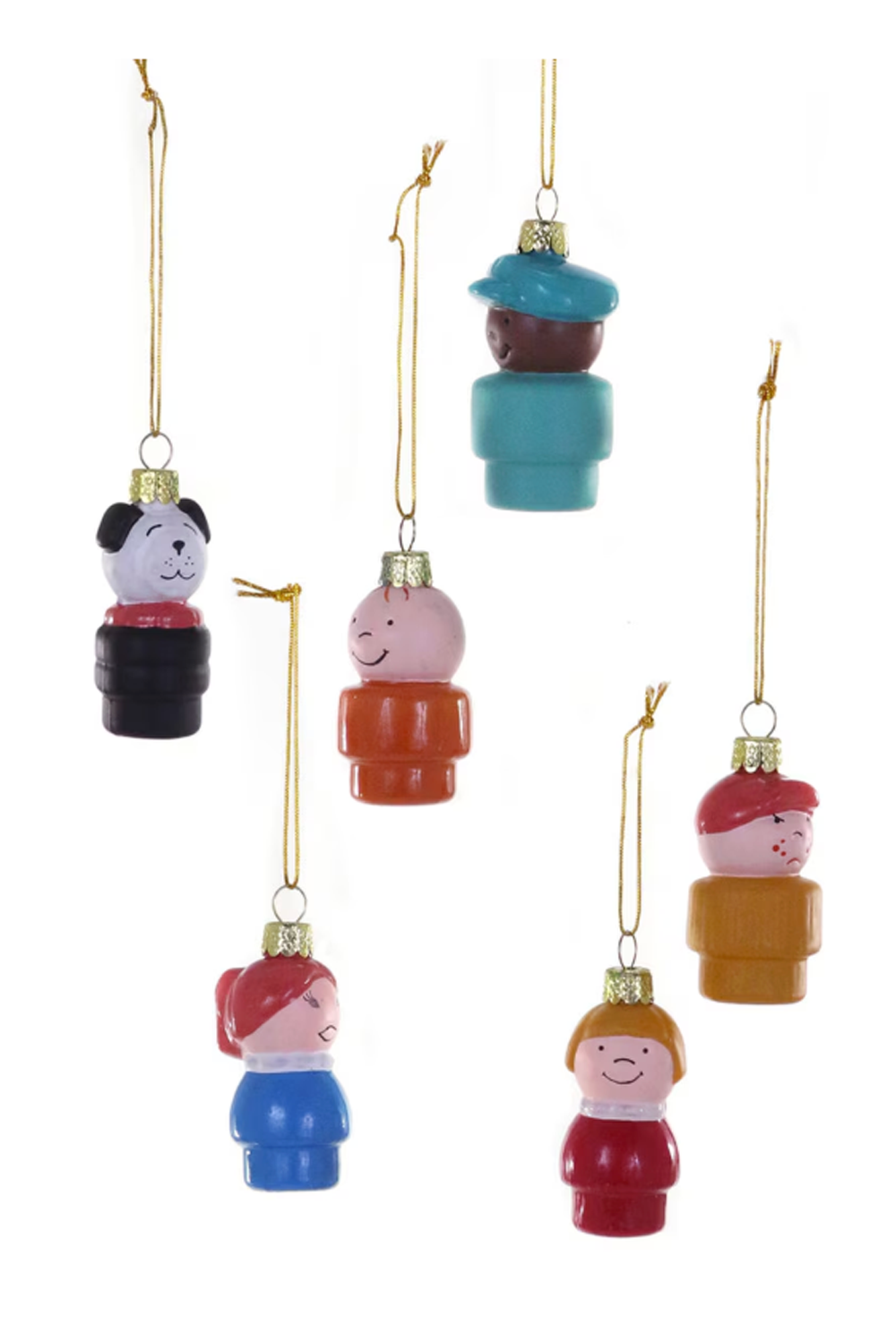 Glass Ornament - Vintage Tiny People