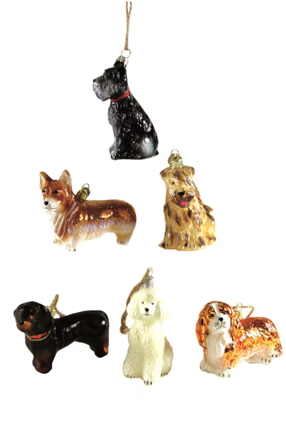 Glass Ornament - Tiny Dog