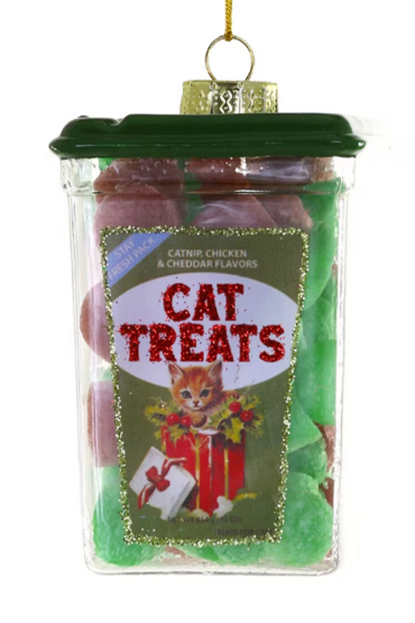 Glass Ornament - Cat Treats