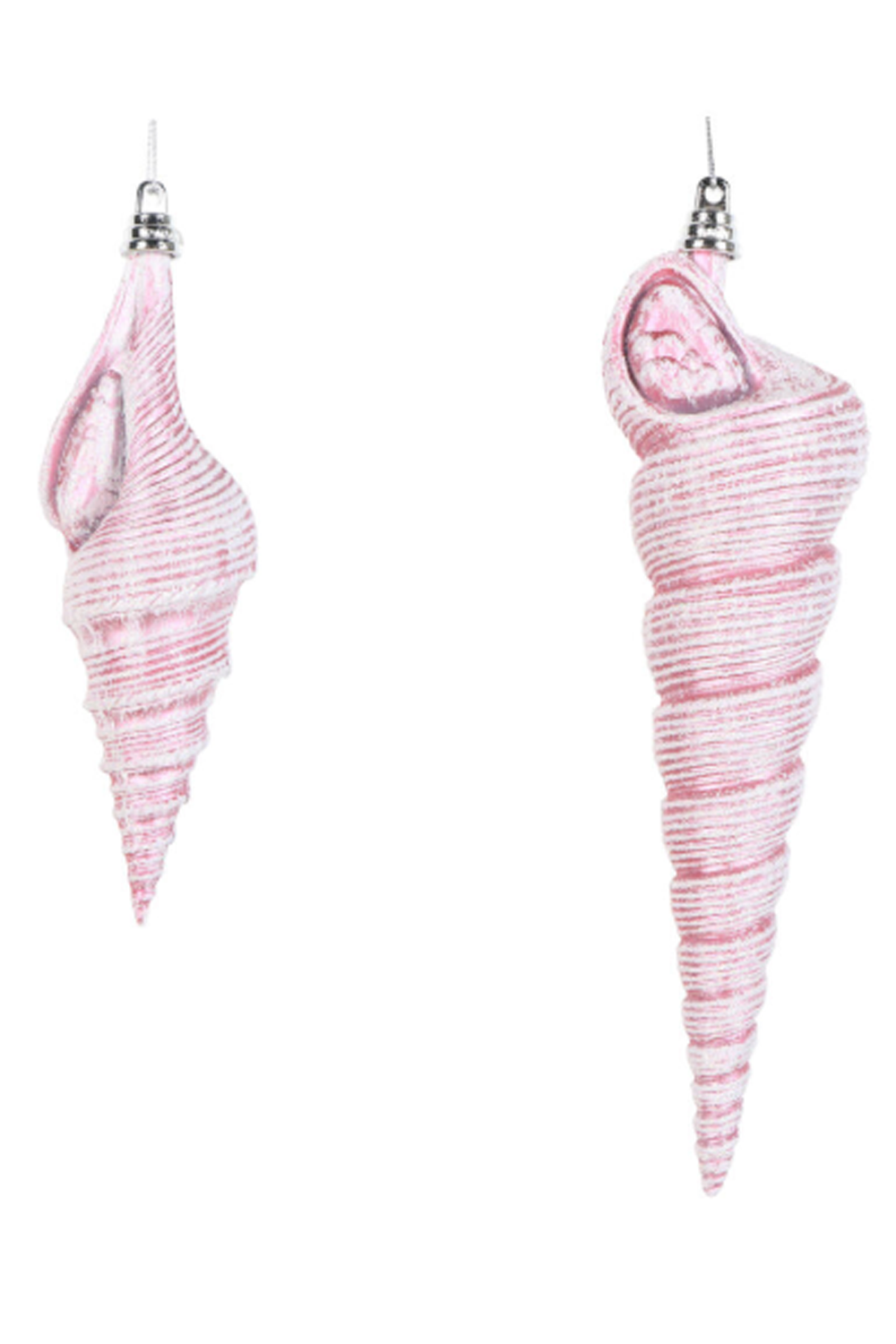 Shatterproof Ornament - Conical Shell Pink