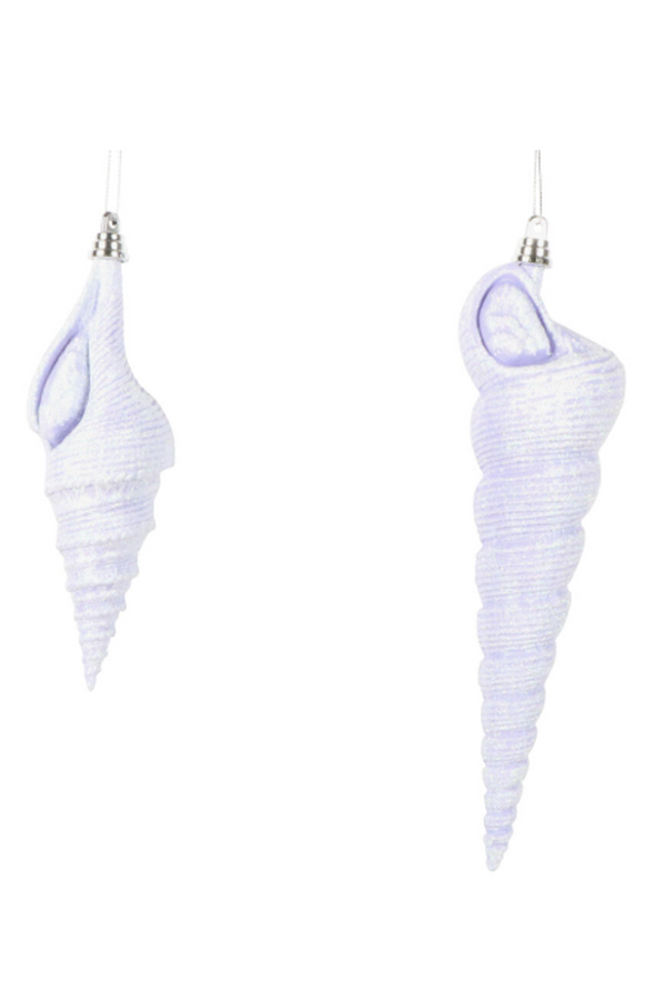 Shatterproof Ornament - Conical Shell Purple