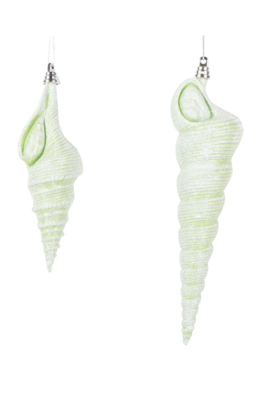 Shatterproof Ornament - Conical Shell Celadon