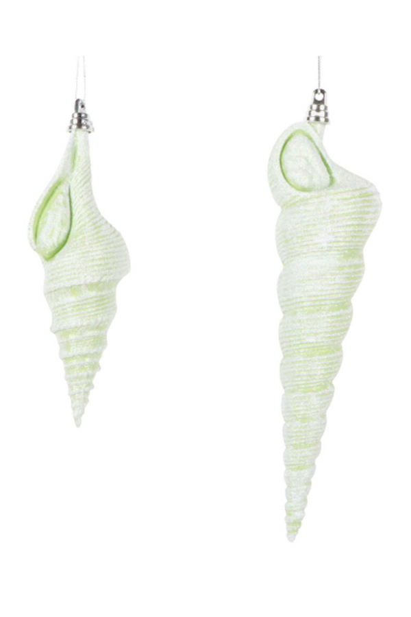 Shatterproof Ornament - Conical Shell Celadon