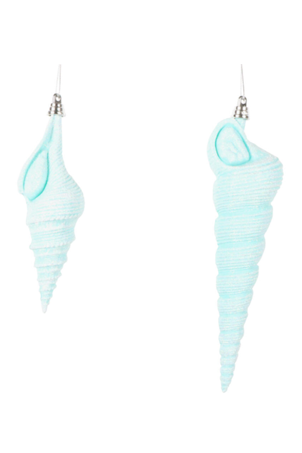 Shatterproof Ornament - Conical Shell Seafoam