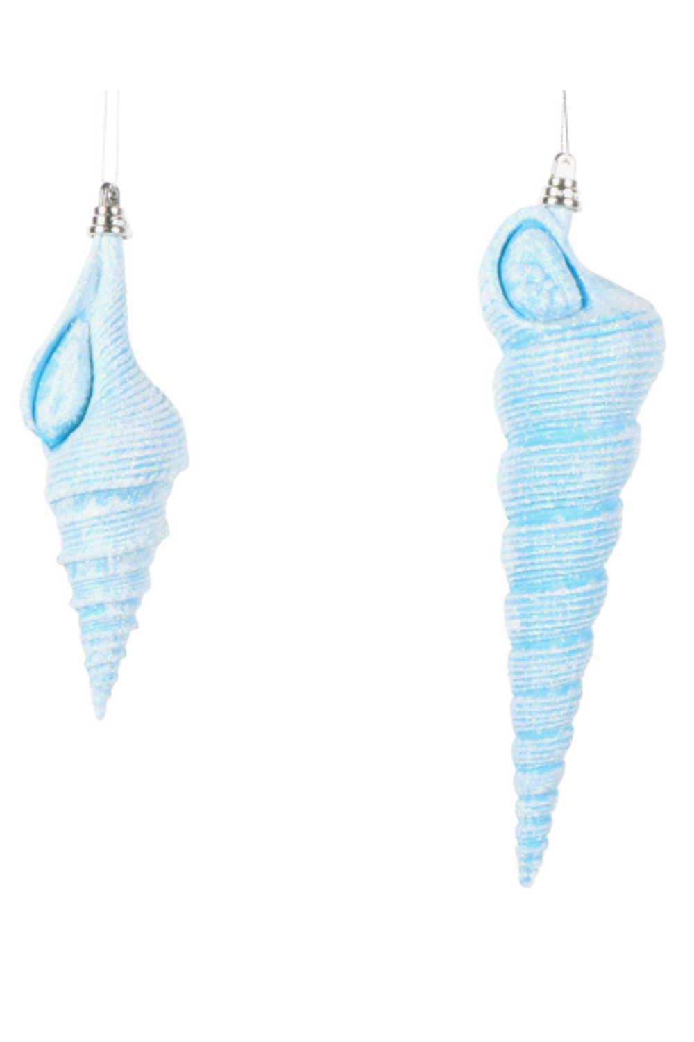 Shatterproof Ornament - Conical Shell Turquoise