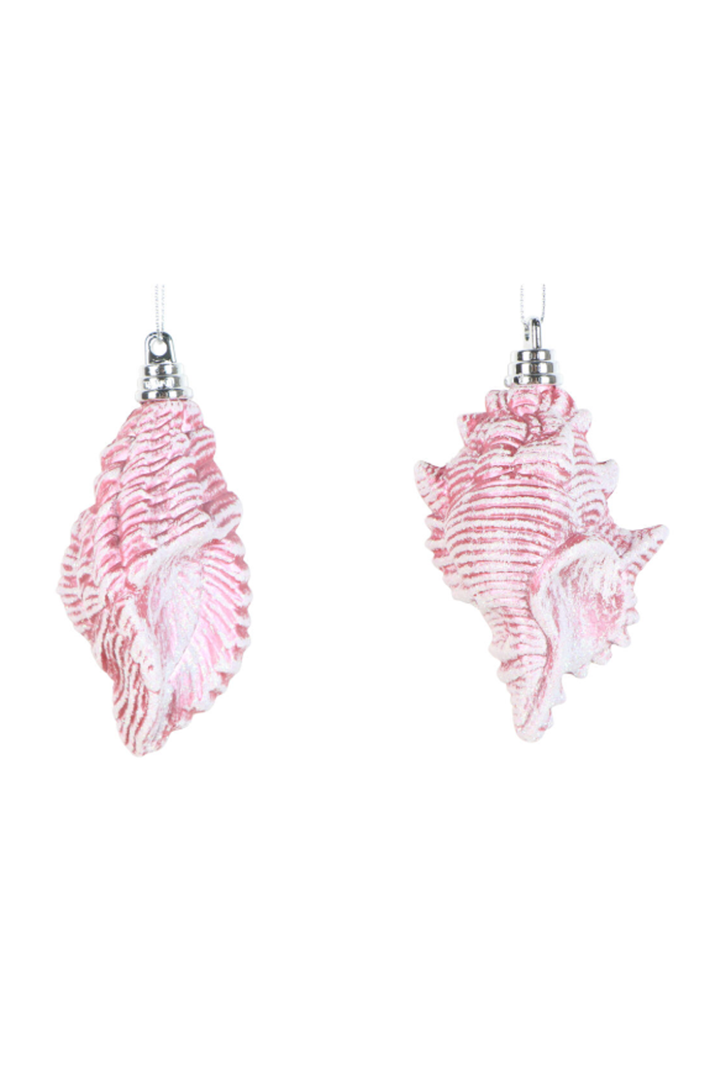 Shatterproof Ornament - Conch Shell Pink