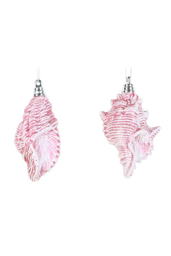 Shatterproof Ornament - Conch Shell Pink