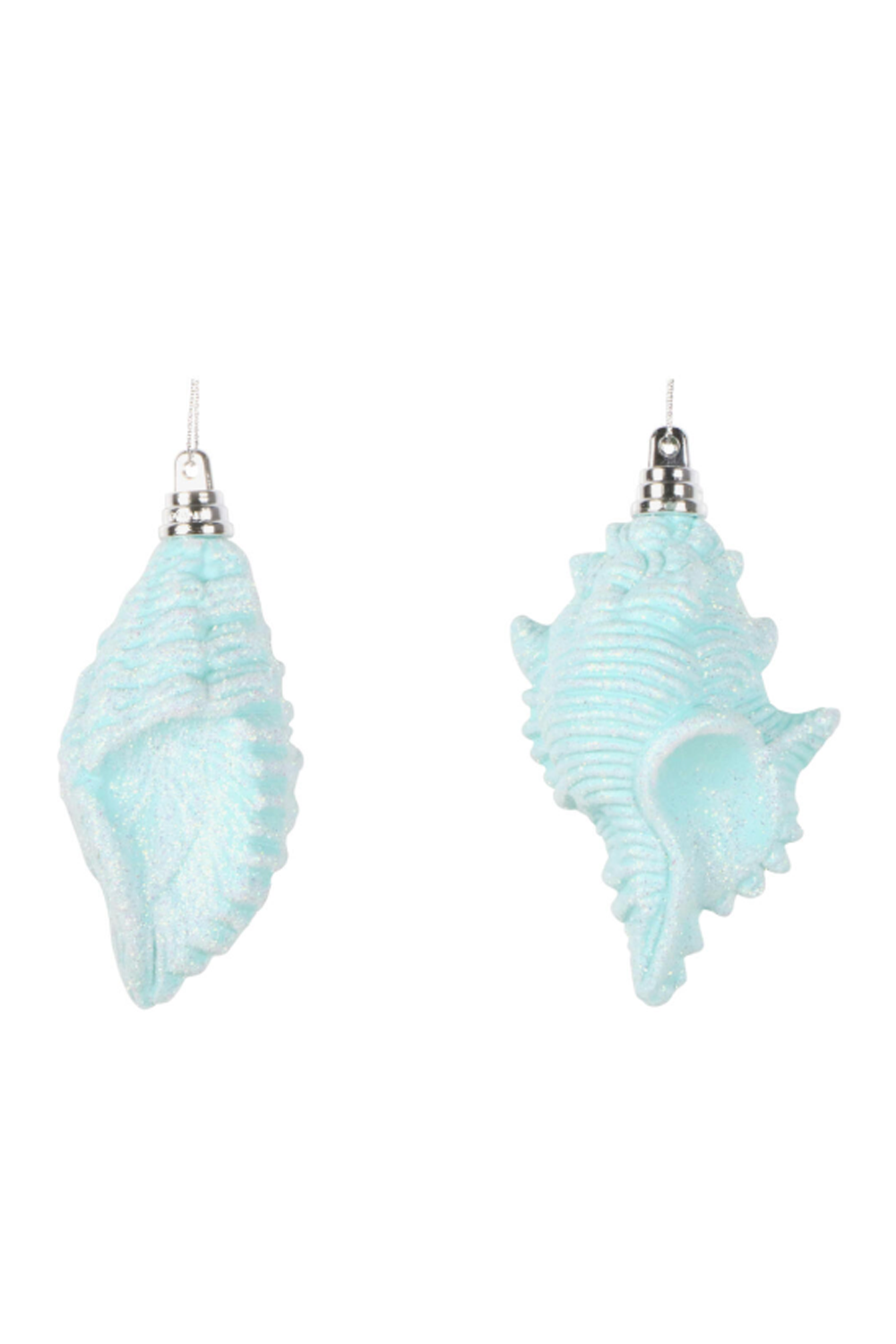 Shatterproof Ornament - Conch Shell Seafoam