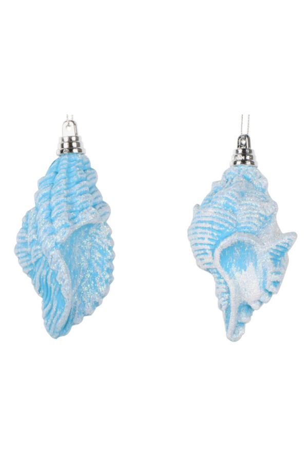 Shatterproof Ornament - Conch Shell Turquoise