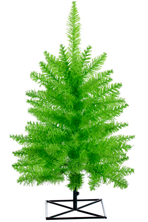 Lime Green Tabletop Christmas Tree