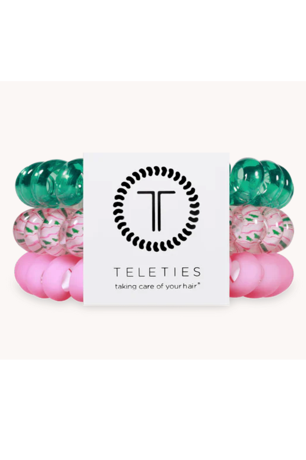 Teleties Hair Ties - Merry Pinkmas