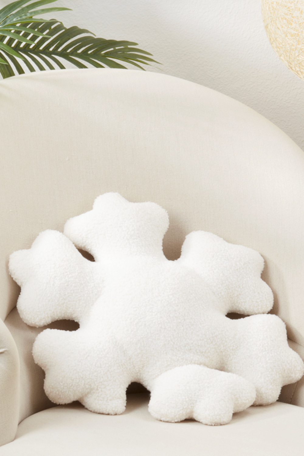 Large Snowflake Pillow